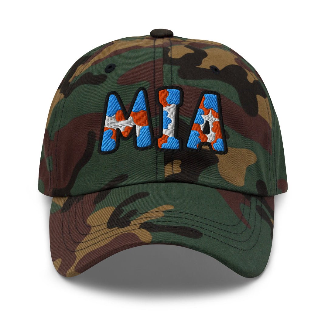 The City Collection MIA Football Camo Patched Hat - Rebel P Customs