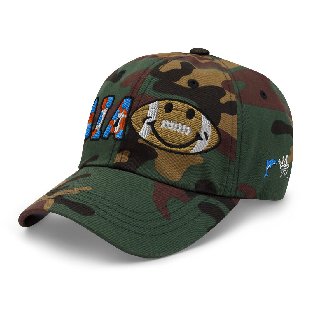 The City Collection Miami Football Camo Patched Hat - Rebel P Customs