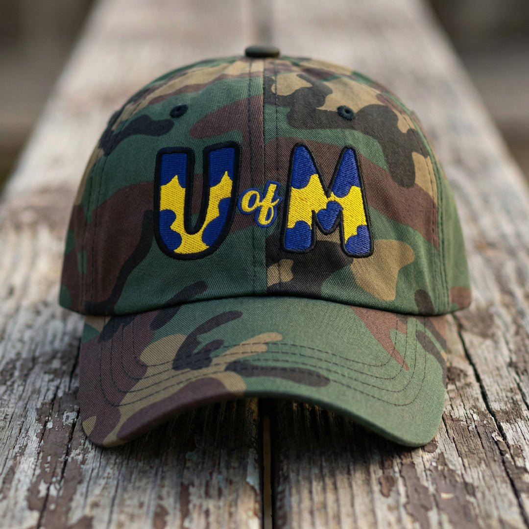 The City Collection Michigan Camo Patched Hat - Rebel P Customs