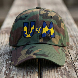 The City Collection Michigan Camo Patched Hat - Rebel P Customs