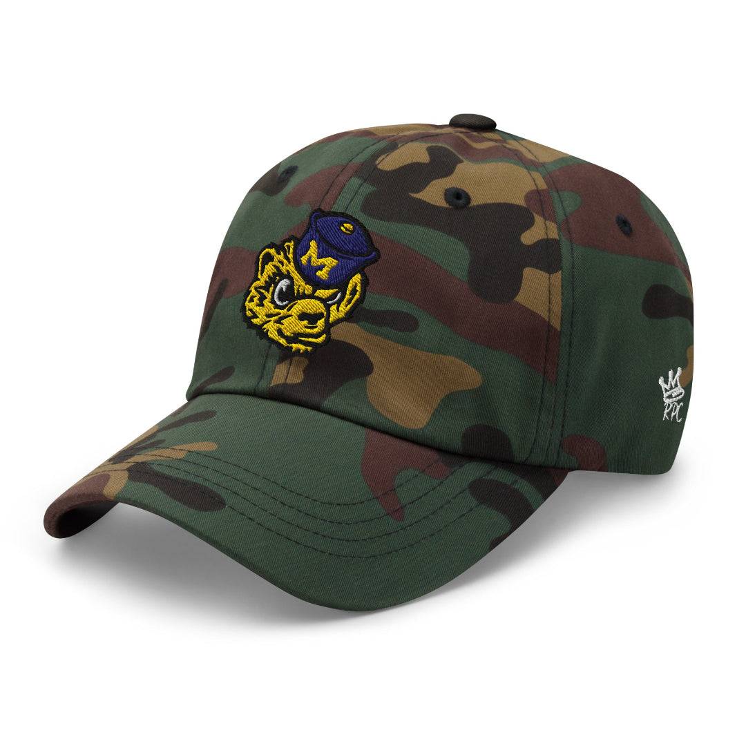 The City Collection Michigan Logo Camo Patched Hat - Rebel P Customs