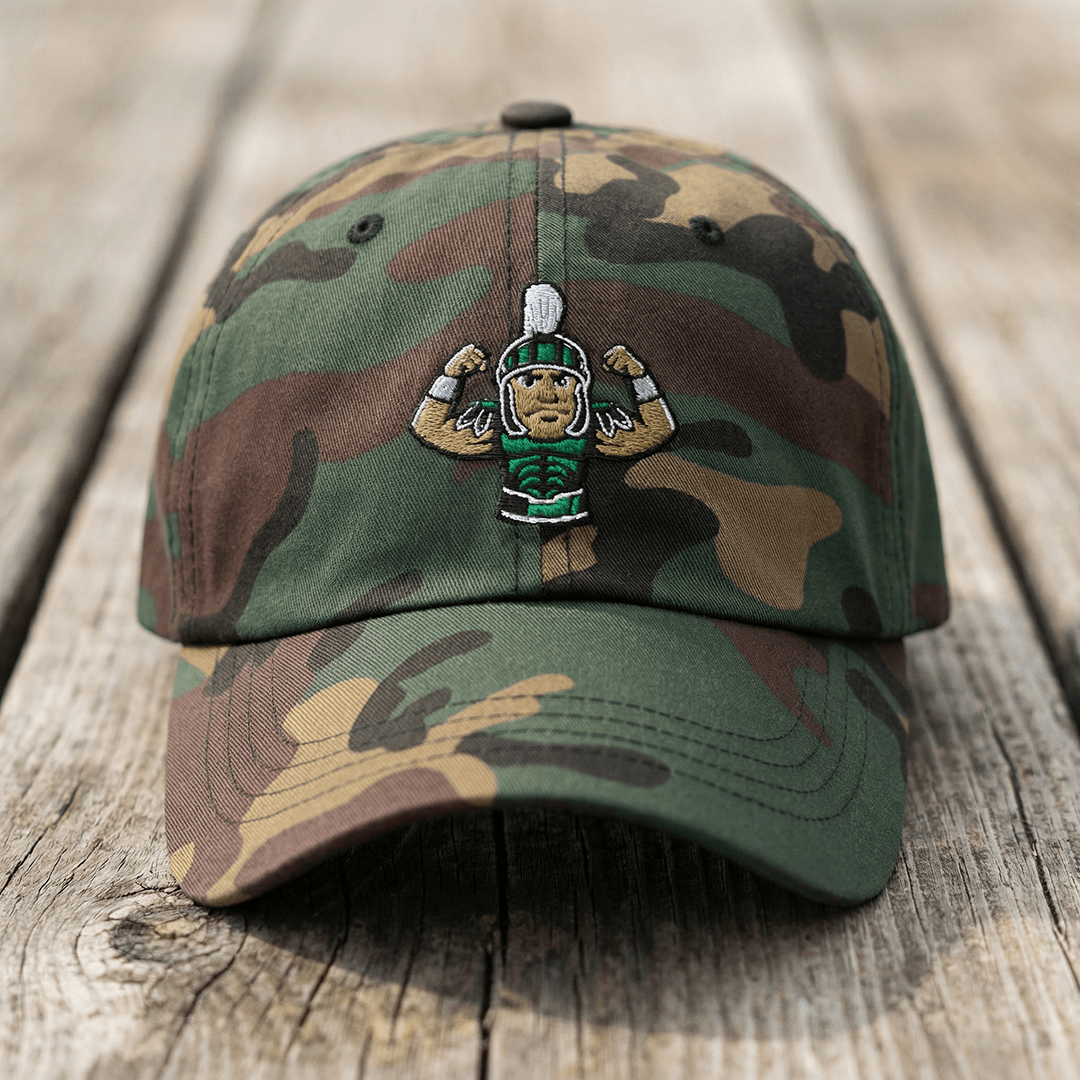 The City Collection Michigan State Logo Camo Patched Hat - Rebel P Customs