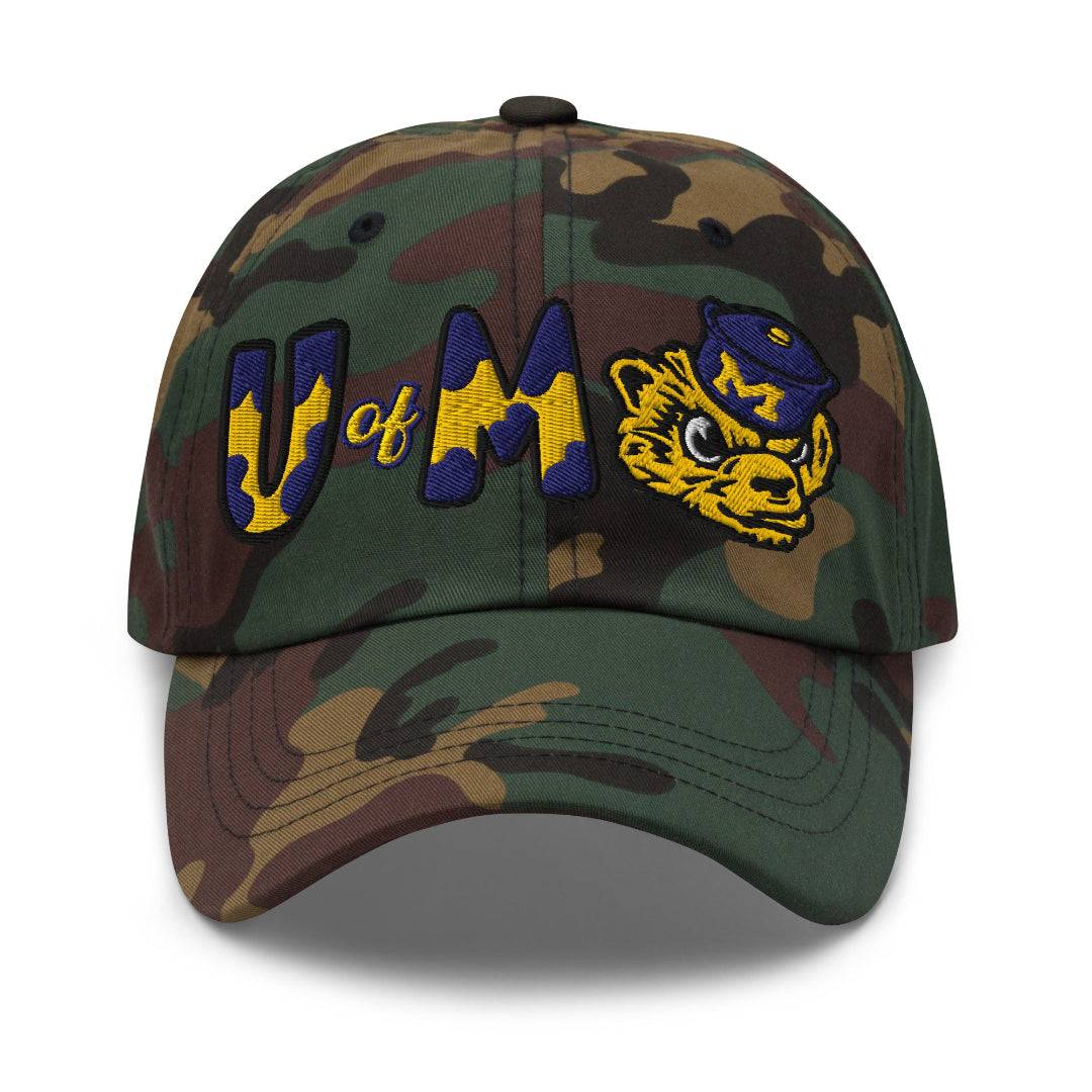 The City Collection Michigan Wolverine Camo Patched Hat - Rebel P Customs