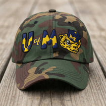 The City Collection Michigan Wolverine Camo Patched Hat - Rebel P Customs