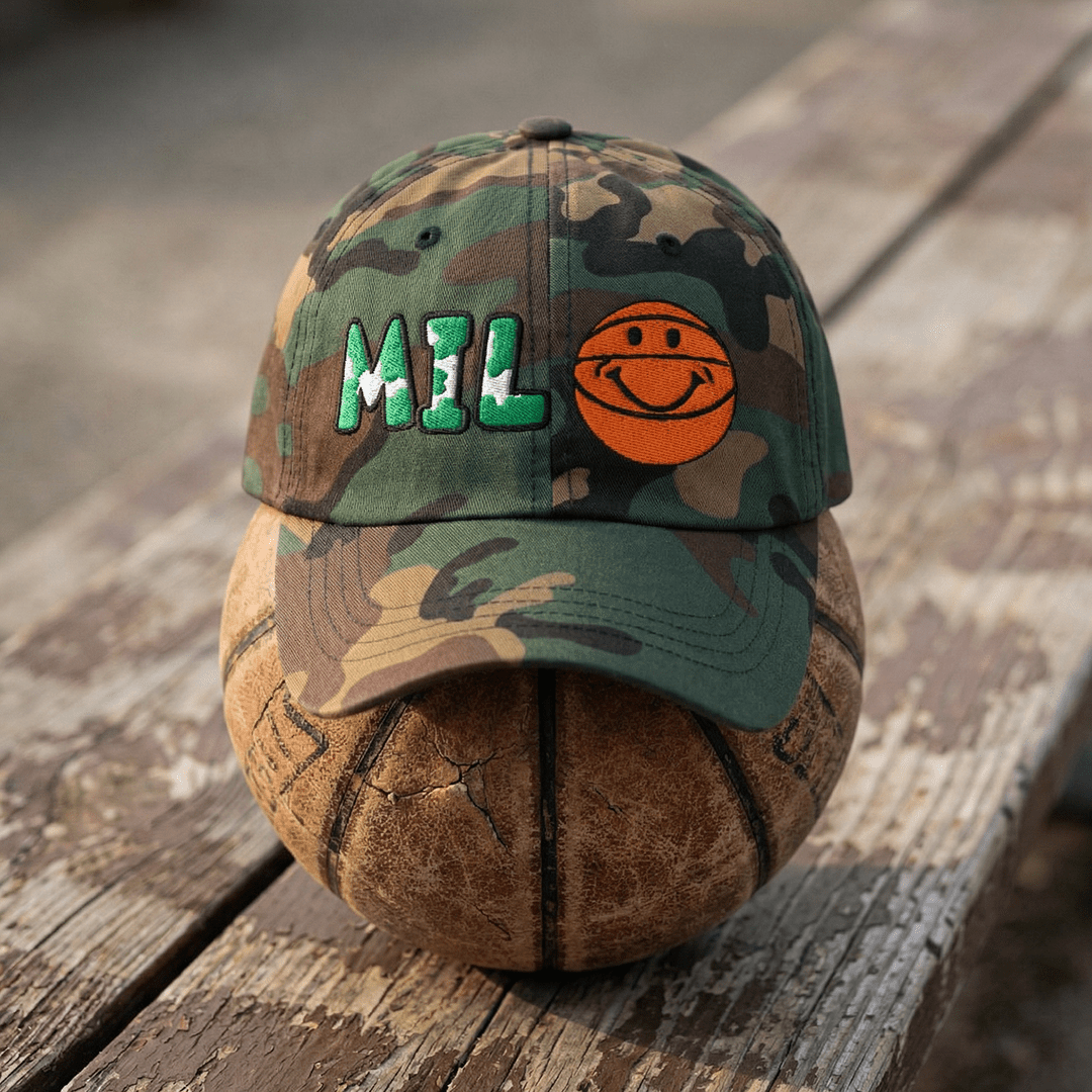 The City Collection MIL Basketball Camo Patched Hat - Rebel P Customs