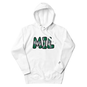 The City Collection MIL Basketball Patched Unisex Hoodie - Rebel P Customs