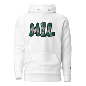 The City Collection MIL Basketball Patched Unisex Hoodie - Rebel P Customs