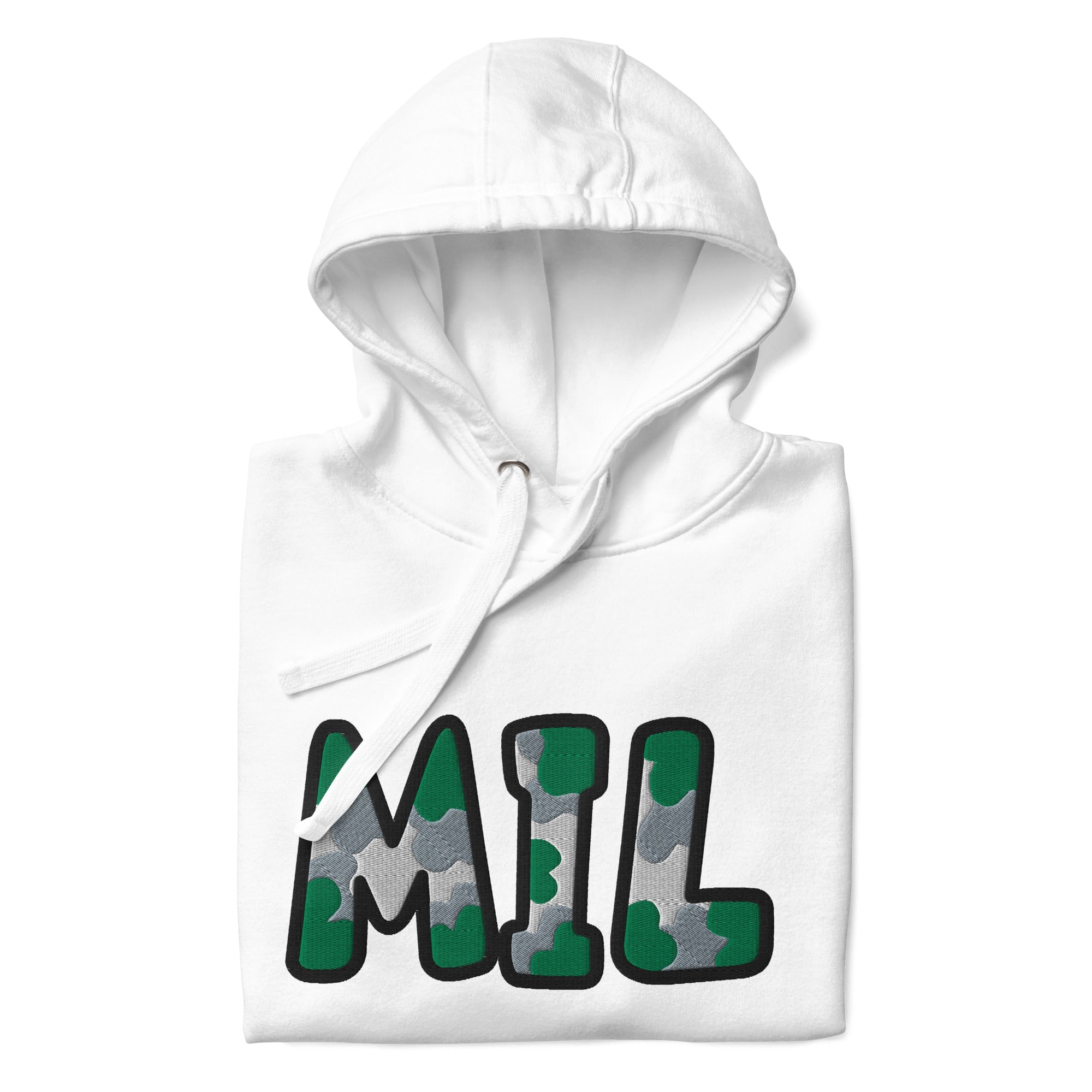 The City Collection MIL Basketball Patched Unisex Hoodie - Rebel P Customs