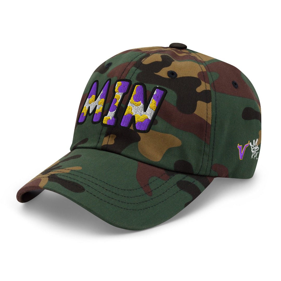 The City Collection MIN Football Camo Patched Hat - Rebel P Customs