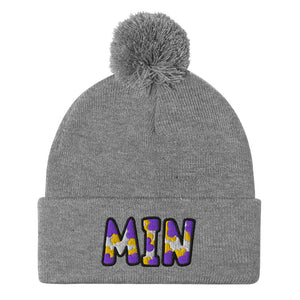 The City Collection MIN Football Patched Beanie - Rebel P Customs