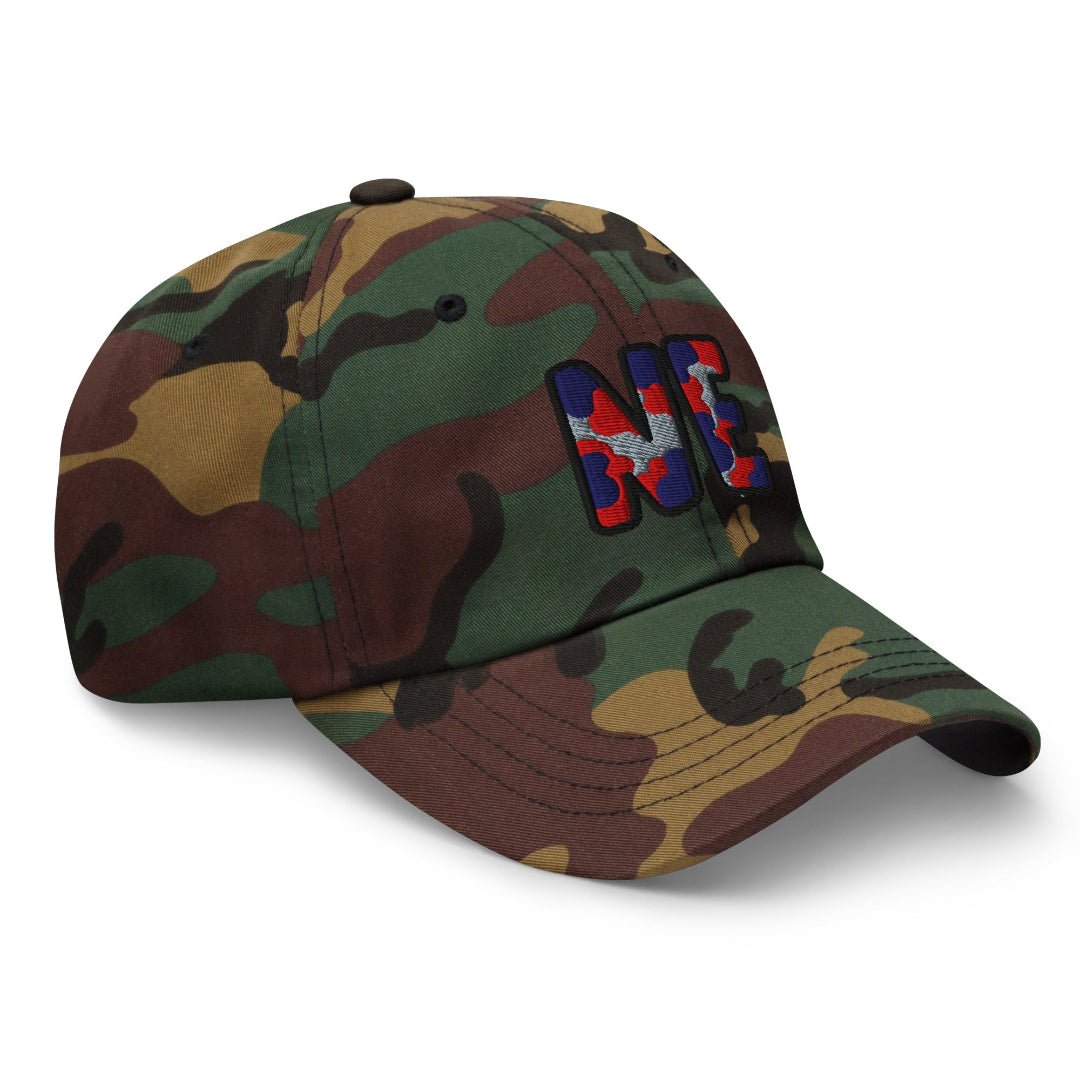 The City Collection NE Football Camo Patched Hat - Rebel P Customs