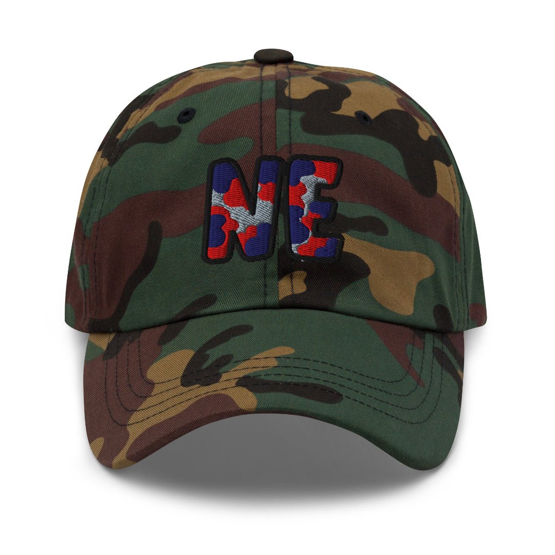 The City Collection NE Football Camo Patched Hat - Rebel P Customs