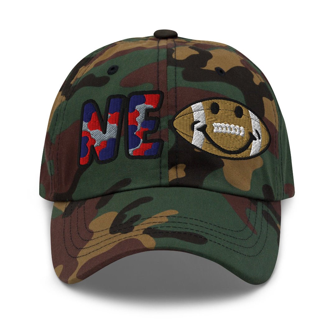 The City Collection New England Football Camo Patched Hat - Rebel P Customs