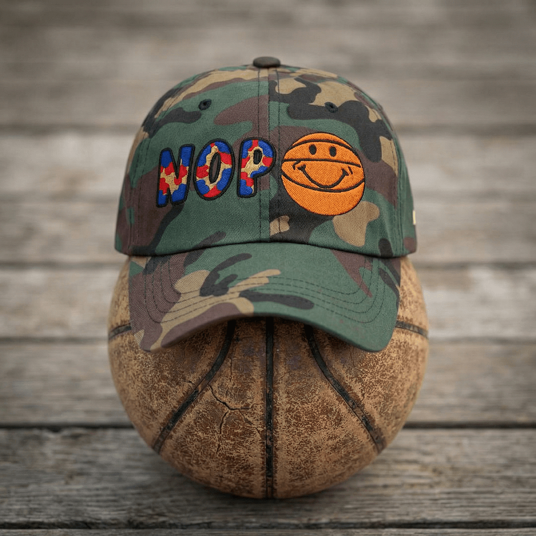 The City Collection NOP Basketball Camo Patched Hat - Rebel P Customs