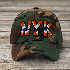 The City Collection NY Basketball Camo Patched Hat - Rebel P Customs