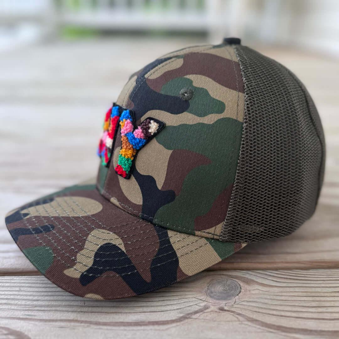 The City Collection NY Chenille Camo Patched Hat - Rebel P Customs