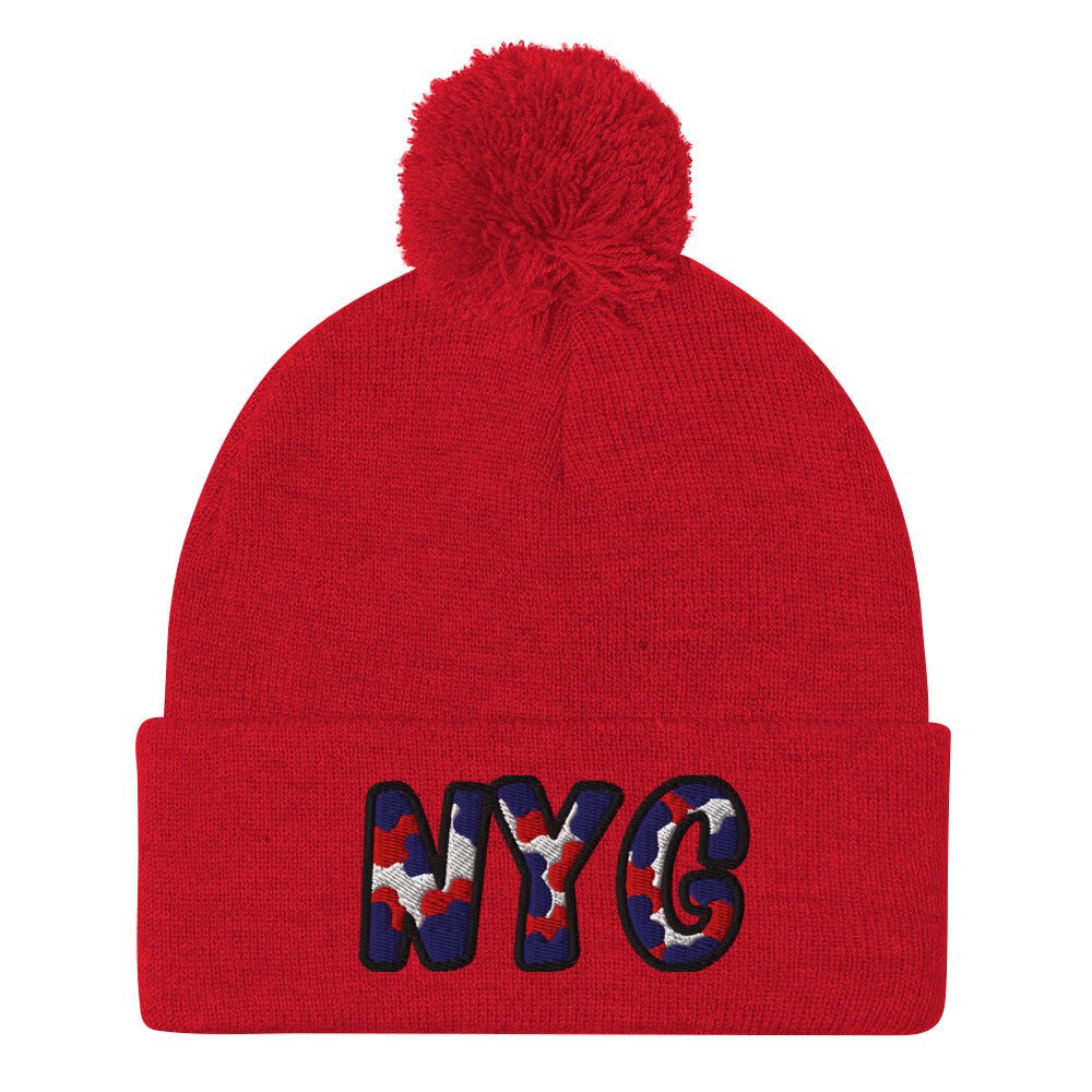 The City Collection NYG Football Patched Beanie - Rebel P Customs
