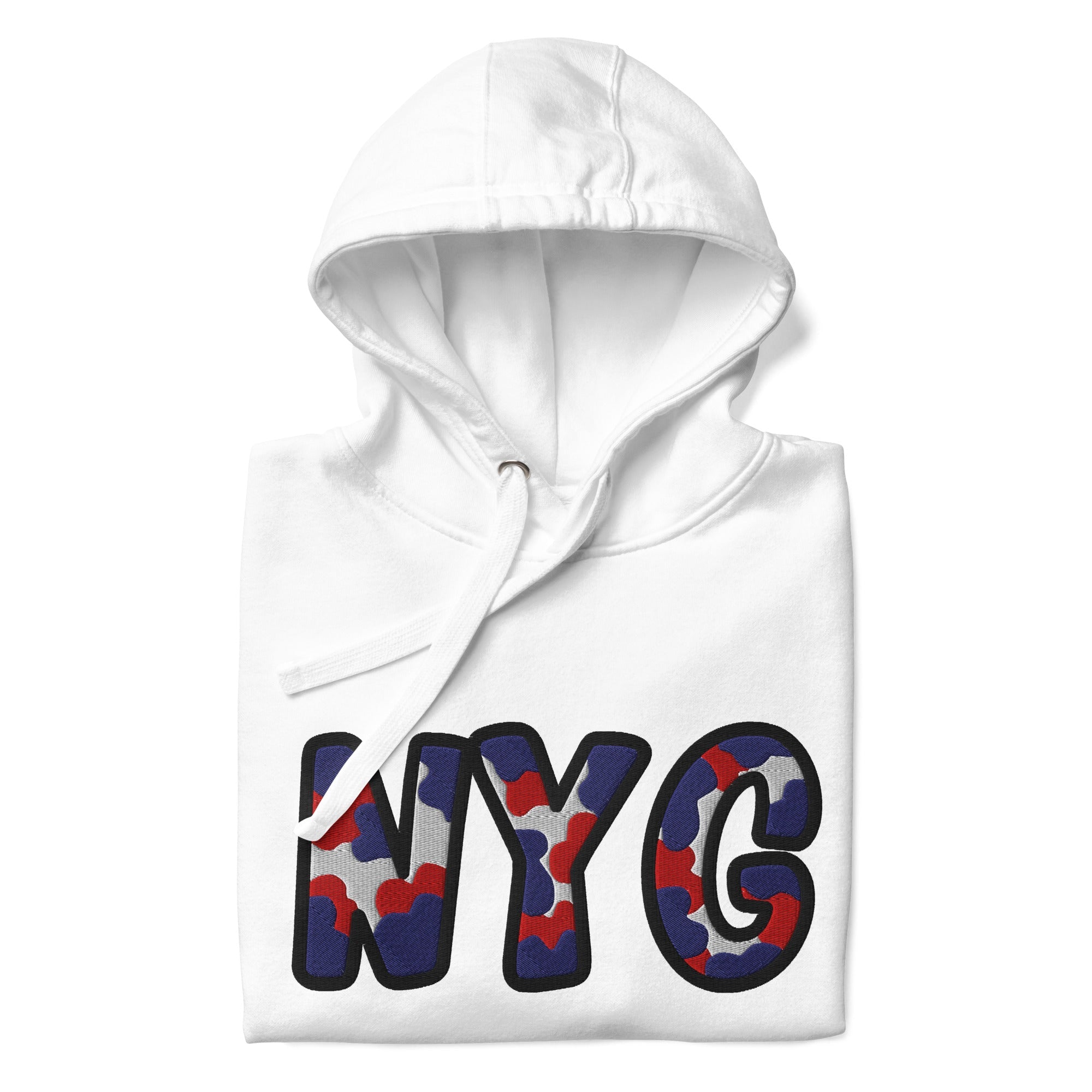 The City Collection NYG Football Patched Unisex Hoodie - Rebel P Customs