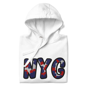 The City Collection NYG Football Patched Unisex Hoodie - Rebel P Customs