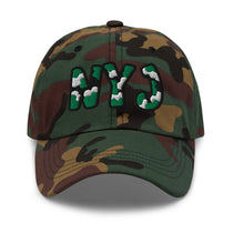 The City Collection NYJ Football Camo Patched Hat - Rebel P Customs