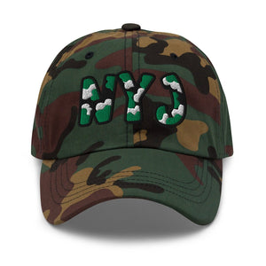 The City Collection NYJ Football Camo Patched Hat - Rebel P Customs