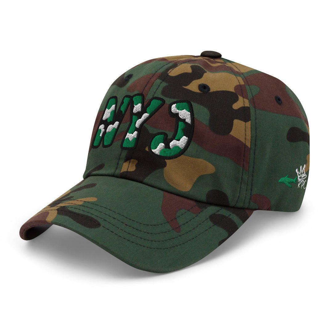 The City Collection NYJ Football Camo Patched Hat - Rebel P Customs