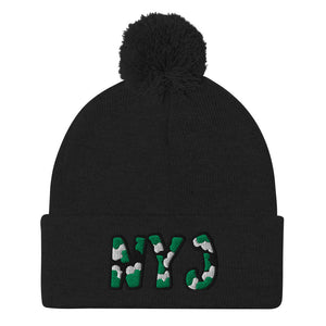 The City Collection NYJ Football Patched Beanie - Rebel P Customs