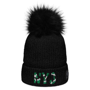 The City Collection NYJ Football Patched Beanie - Rebel P Customs