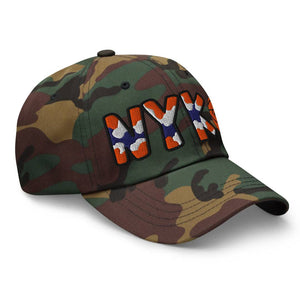 The City Collection NYK Basketball Camo Patched Hat - Rebel P Customs