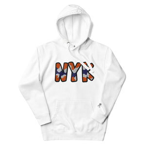 The City Collection NYK Basketball Patched Unisex Hoodie - Rebel P Customs