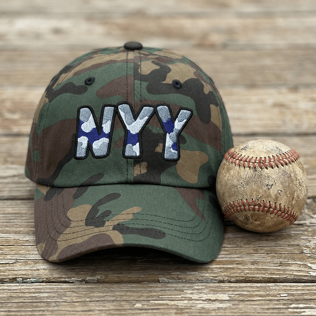 The City Collection NYY Baseball Patched Hat - Rebel P Customs