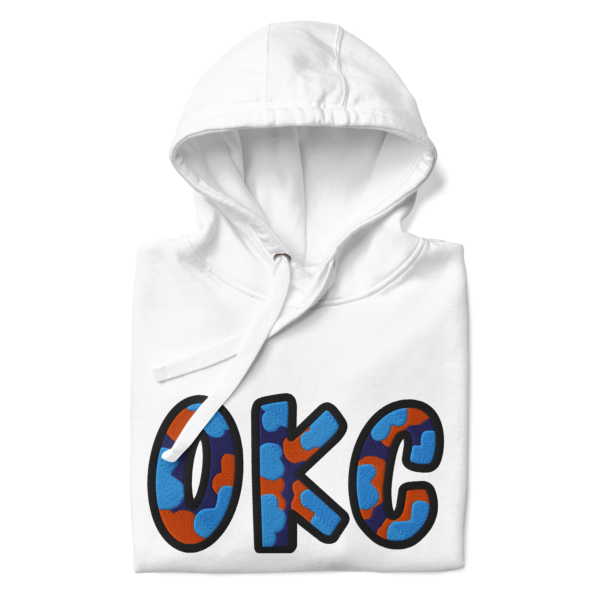 The City Collection OKC Basketball Patched Unisex Hoodie - Rebel P Customs