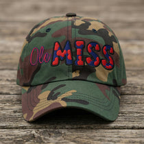 The City Collection Ole MISS Camo Patched Hat - Rebel P Customs