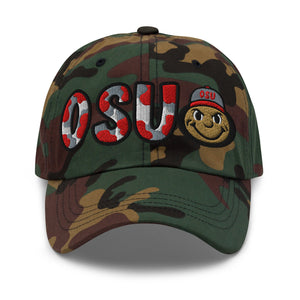 The City Collection OSU Buckeye Camo Patched Hat - Rebel P Customs