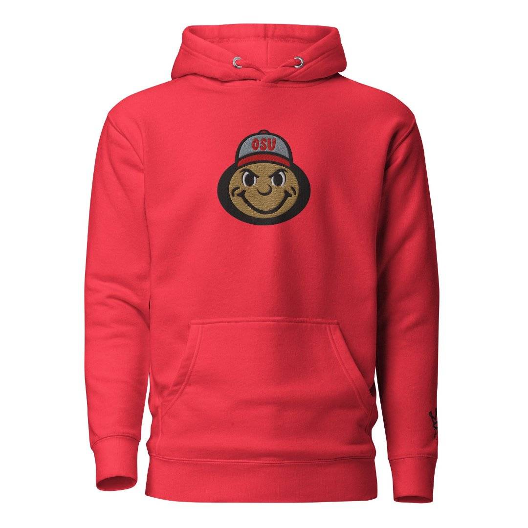 The City Collection OSU Buckeye Patched Unisex Hoodie - Rebel P Customs