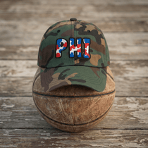 The City Collection PHI Basketball Camo Patched Hat - Rebel P Customs