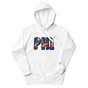 The City Collection PHI Basketball Patched Unisex Hoodie - Rebel P Customs