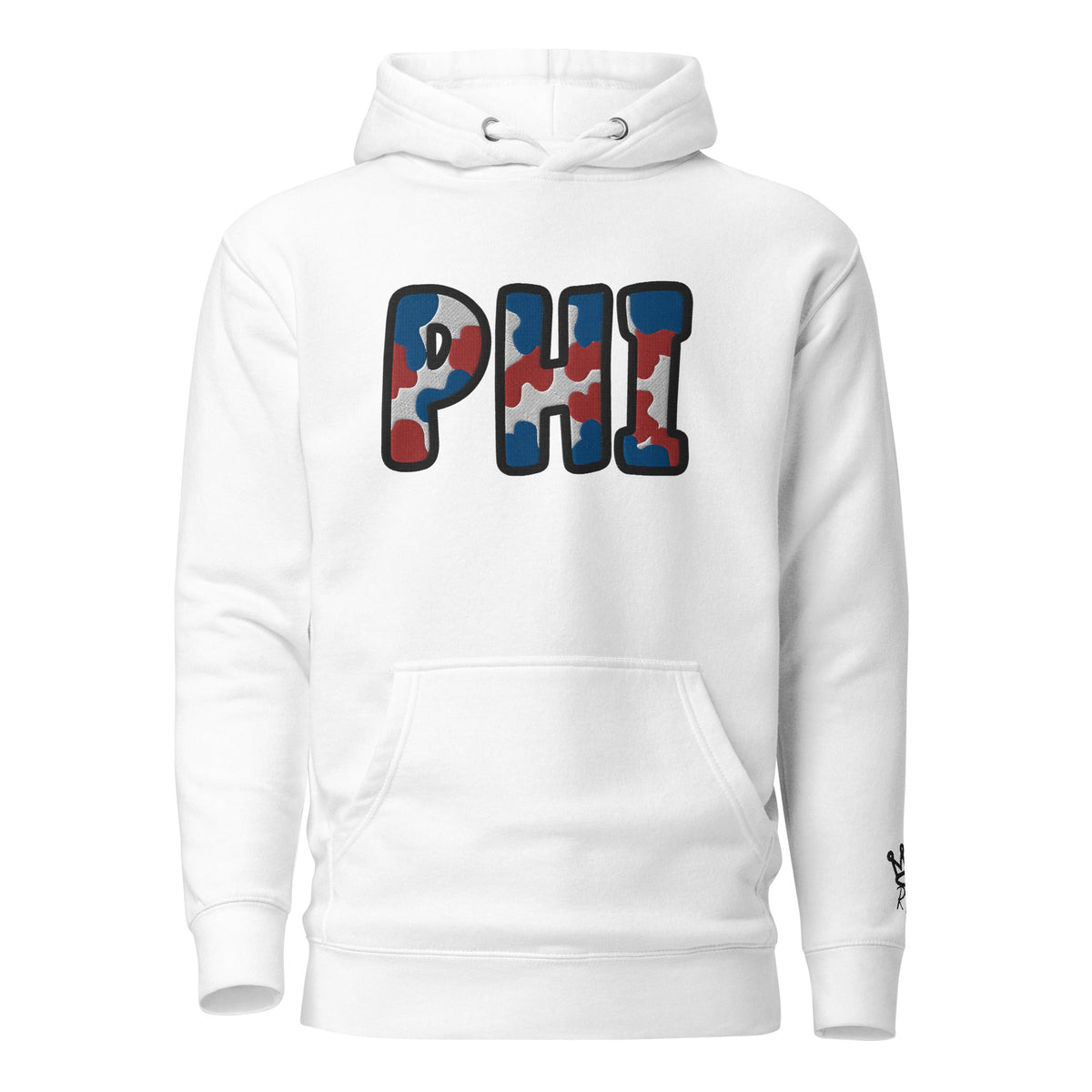 The City Collection PHI Basketball Patched Unisex Hoodie - Rebel P Customs