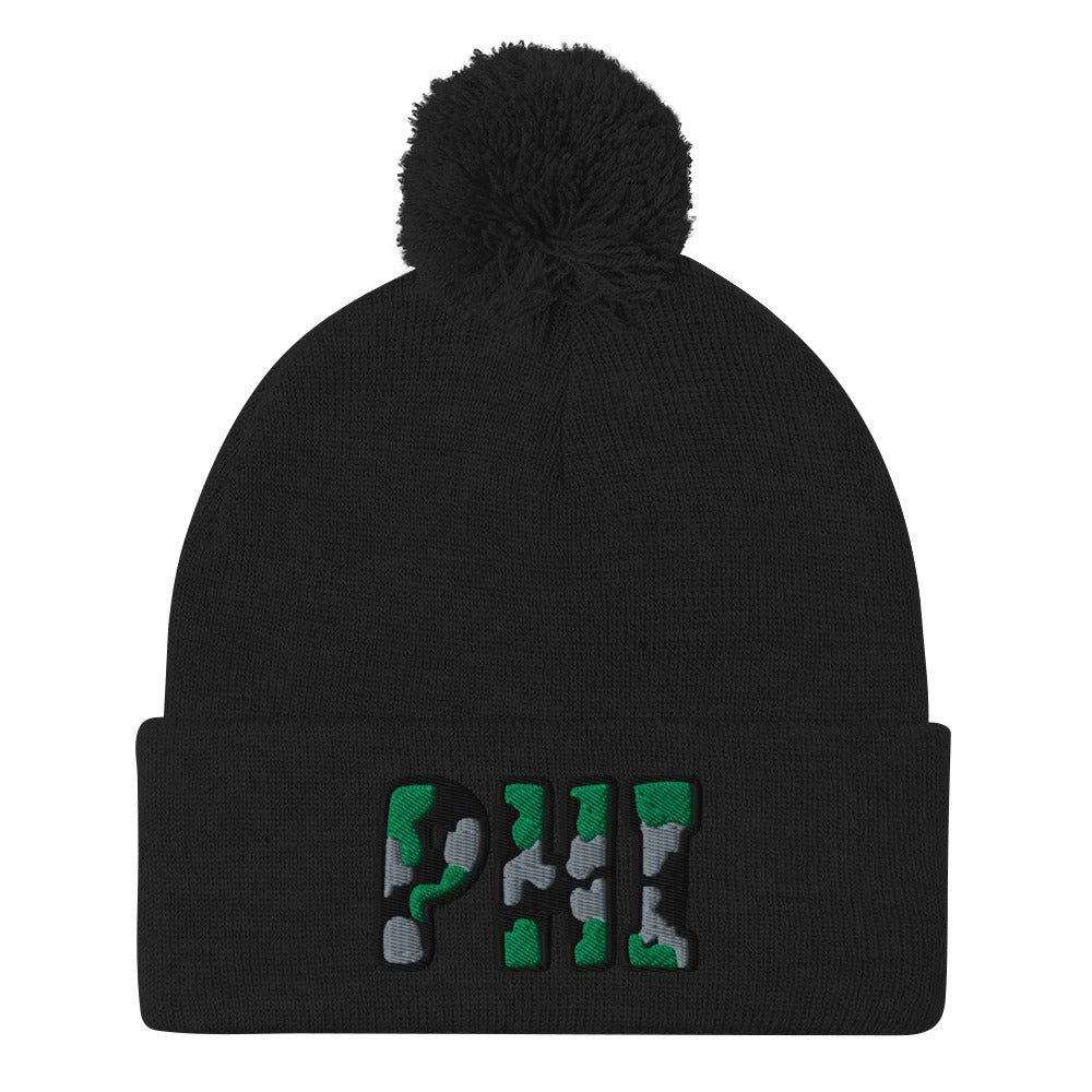 The City Collection PHI Football Patched Beanie - Rebel P Customs