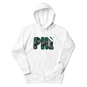 The City Collection PHI Football Patched Unisex Hoodie - Rebel P Customs