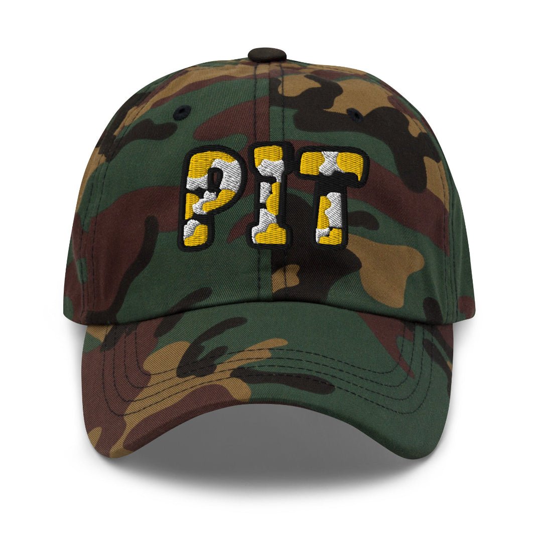 The City Collection PIT Football Camo Patched Hat - Rebel P Customs