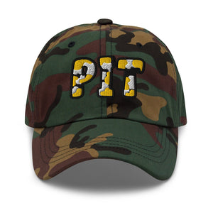 The City Collection PIT Football Camo Patched Hat - Rebel P Customs