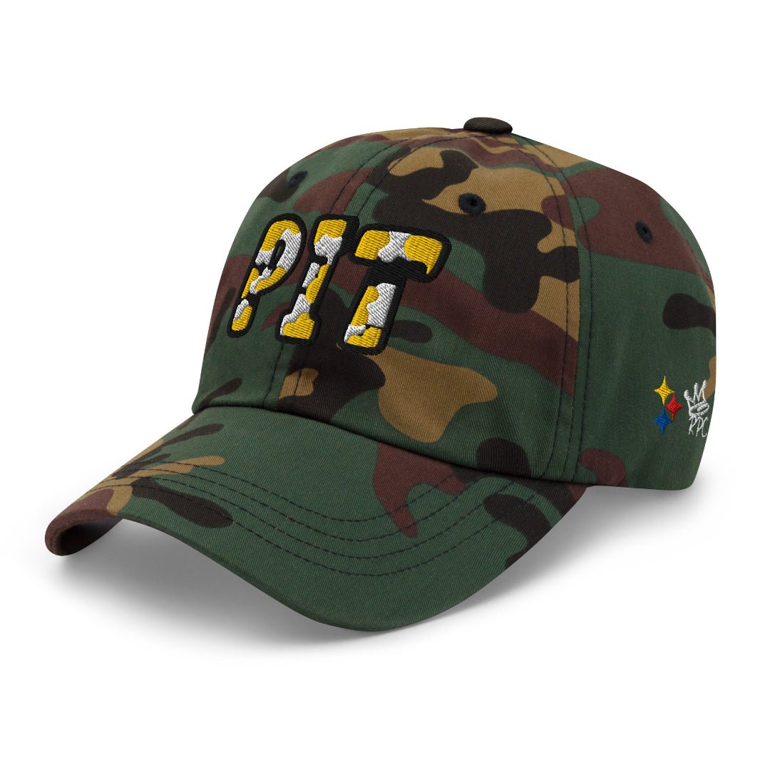The City Collection PIT Football Camo Patched Hat - Rebel P Customs