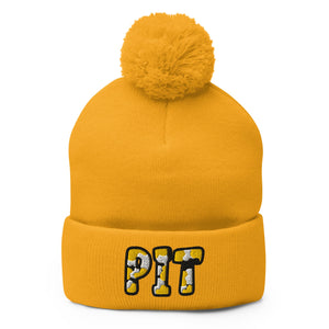 The City Collection PIT Football Patched Beanie - Rebel P Customs