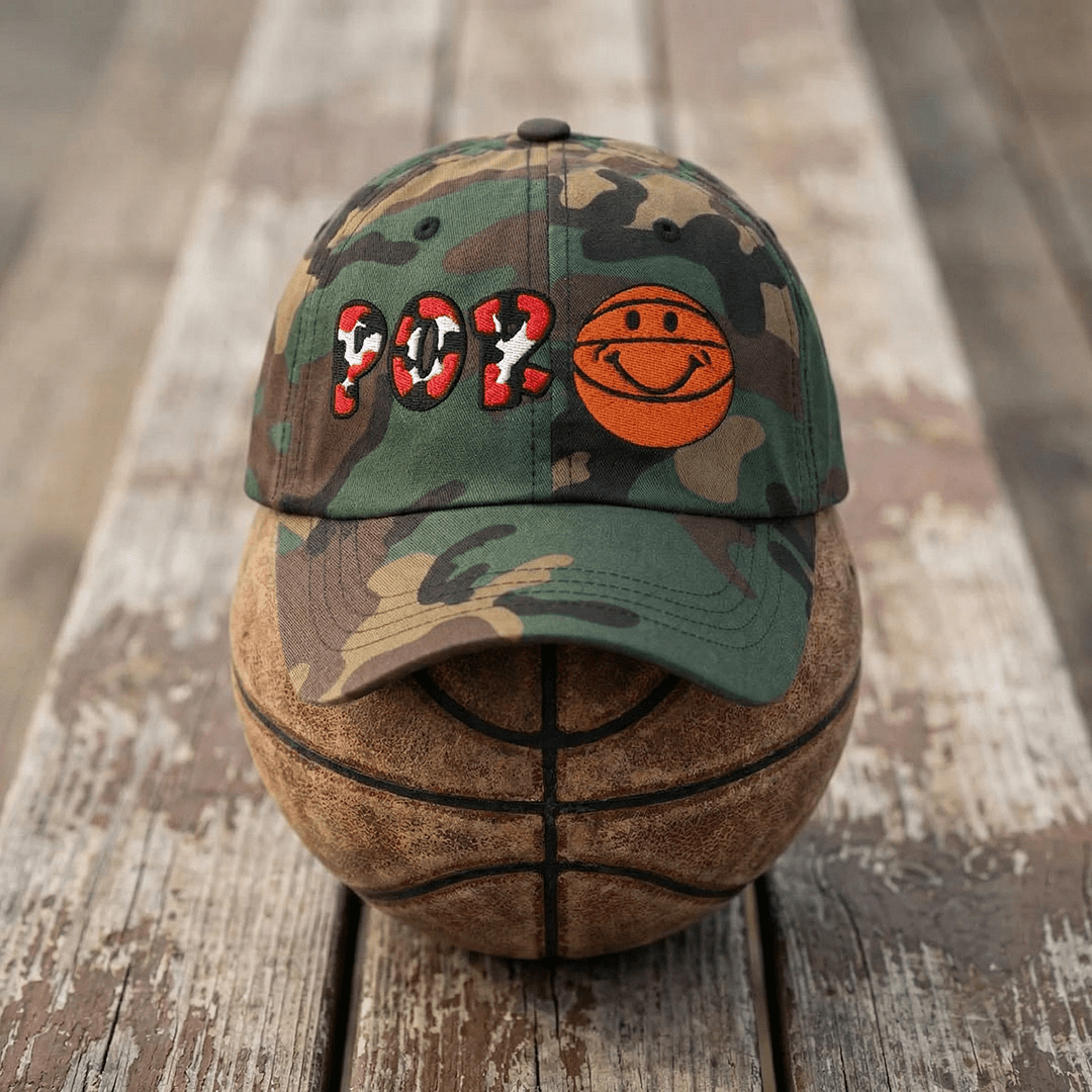 The City Collection POR Basketball Camo Patched Hat - Rebel P Customs