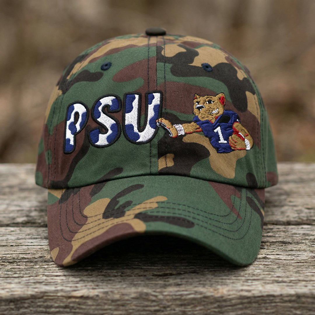 The City Collection PSU Logo Camo Patched Hat - Rebel P Customs