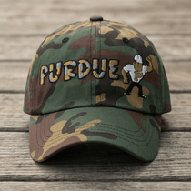 The City Collection Purdue Boilermaker Camo Patched Hat - Rebel P Customs