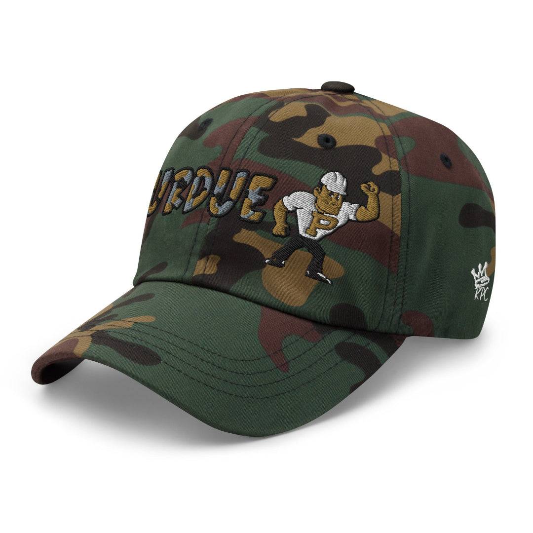 The City Collection Purdue Boilermaker Camo Patched Hat - Rebel P Customs