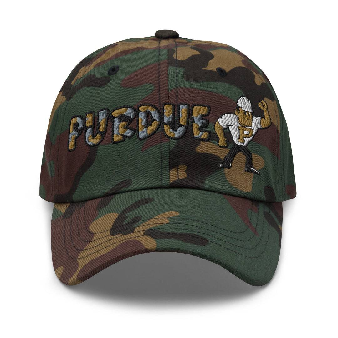 The City Collection Purdue Boilermaker Camo Patched Hat - Rebel P Customs