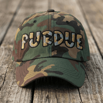 The City Collection Purdue Camo Patched Hat - Rebel P Customs
